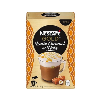 Nescafe Gold Caramel Latte Instant Foaming Coffee Mix